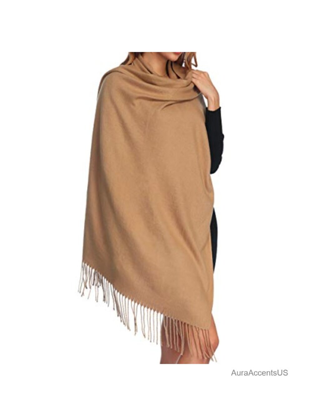 Thick Oversized Pashmina Shawl Wrap Scarf Winter Warm Wool Viscose Blanket